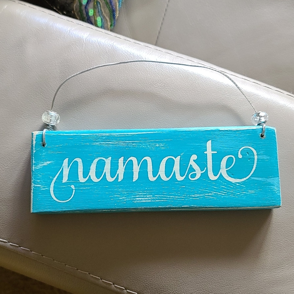 Namaste Wood Sign